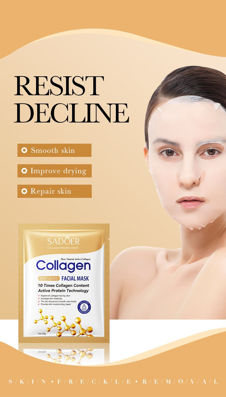 Máscara facial 10 unidades colágeno anti rugas