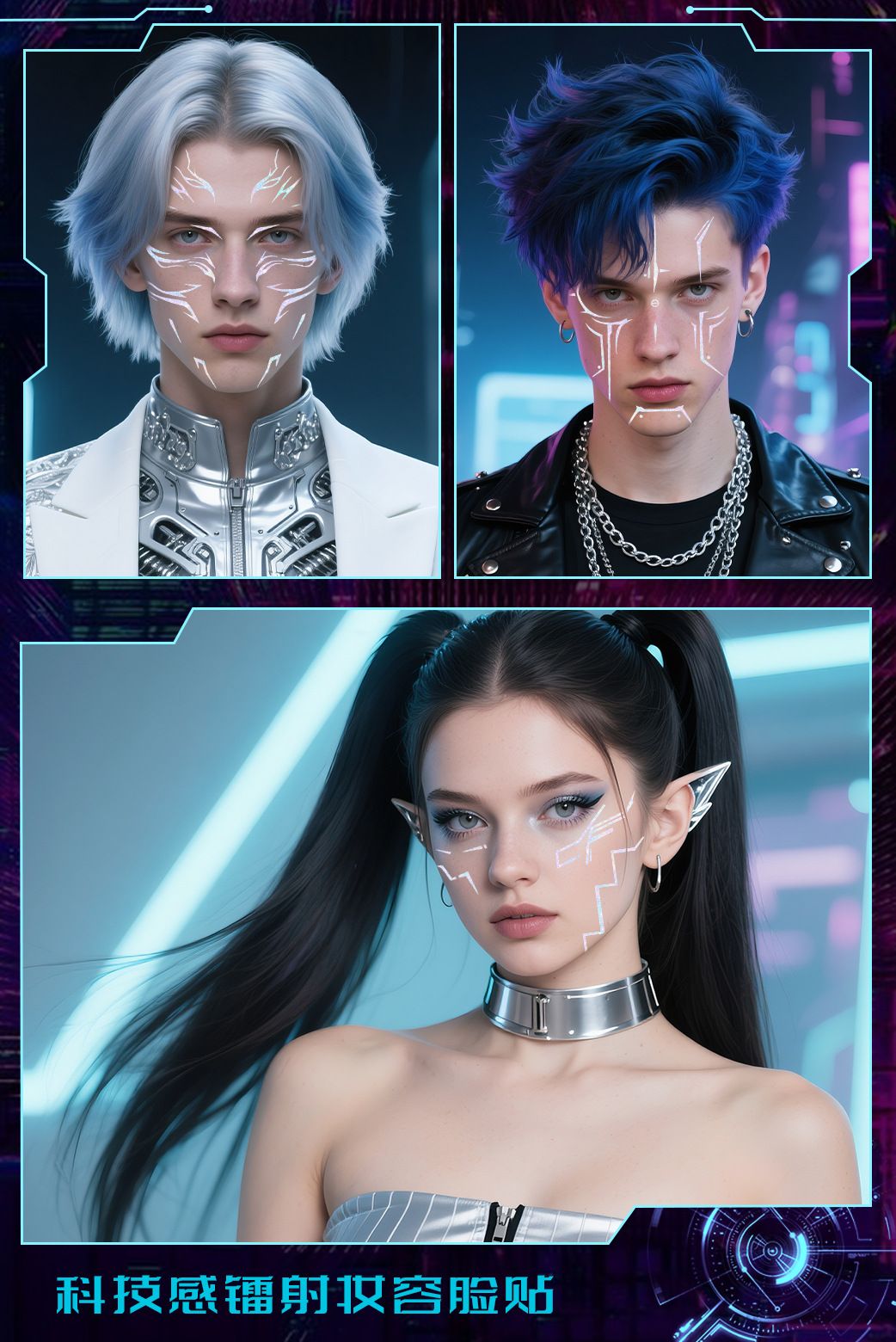 Adesivos K-pop demon hunters para cosplay