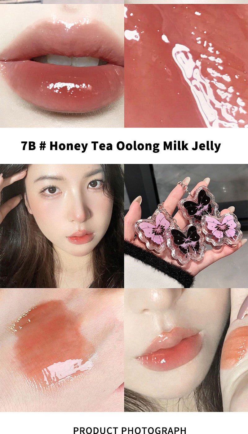 Lip gloss chaveiro de borboleta