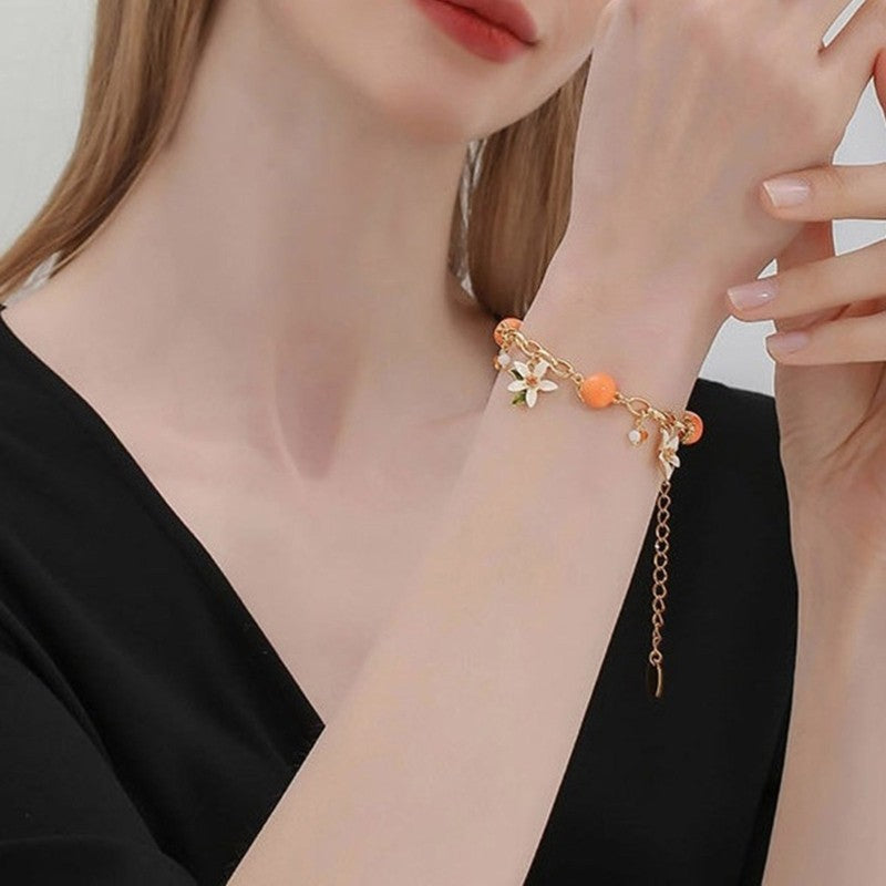 Pulseira laranja florida