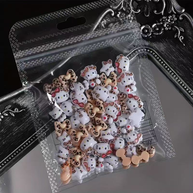 Pacote decoração de unha com 50 peças Sanrio Hello Kitty