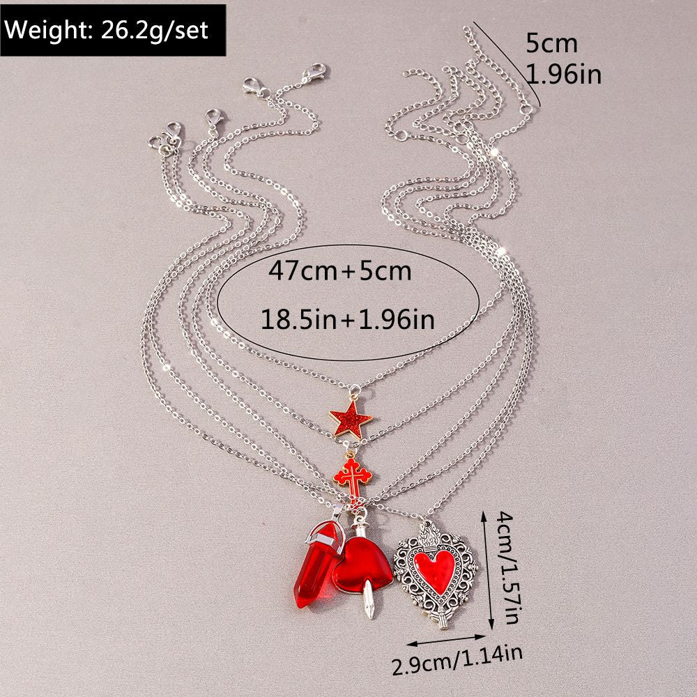 Conjunto de colares 5 pçs GOTH