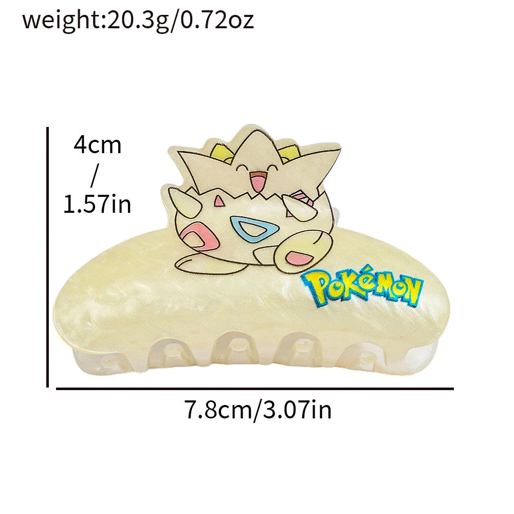 1PC/7PCS Presilhas de cabelo Pokémon fofas de desenho animado, acessórios de cab