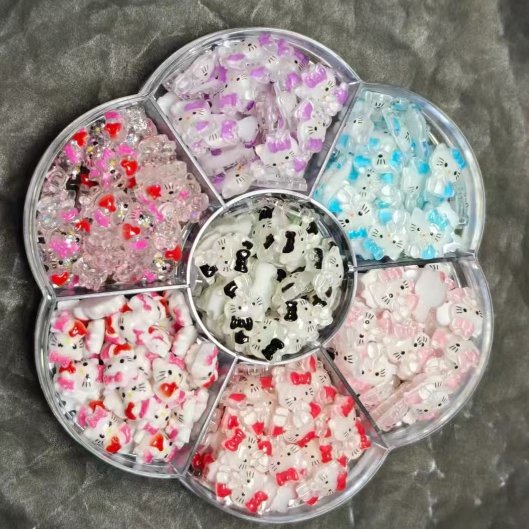 Pacote decoração de unha com 50 peças Sanrio Hello Kitty