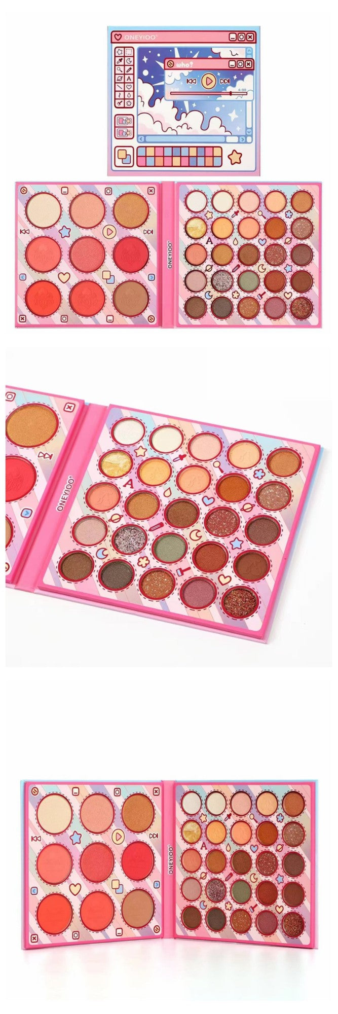 Paleta de sombras 15 a 46 cores ColorfulWorld