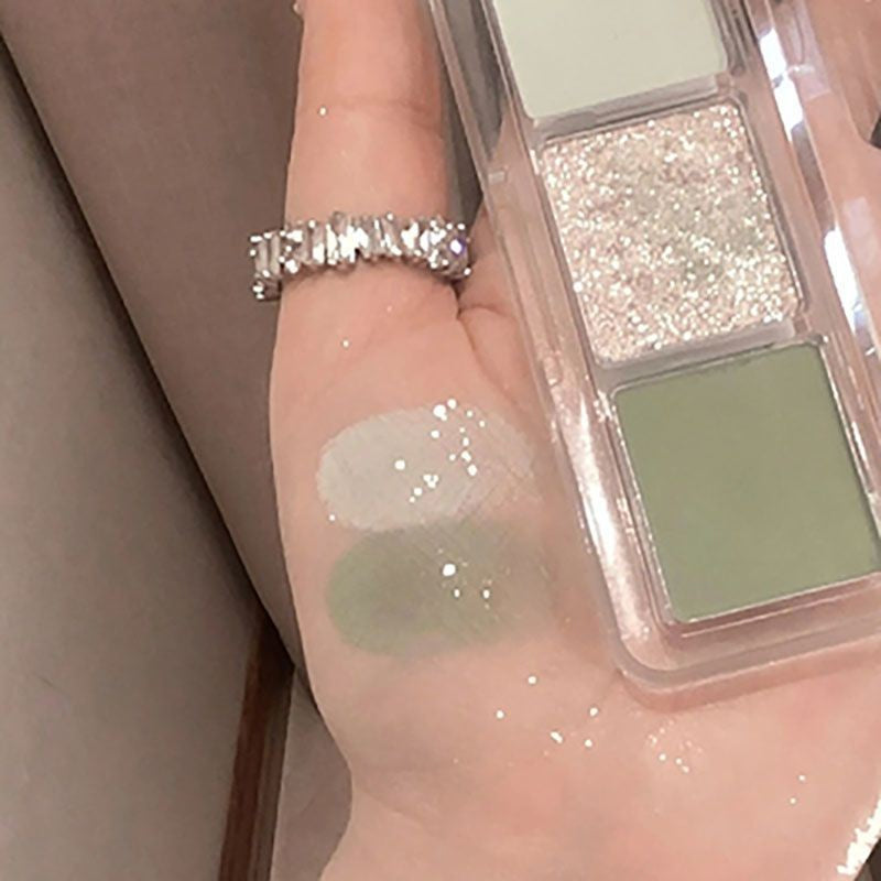 Paleta de sombras tons de verde