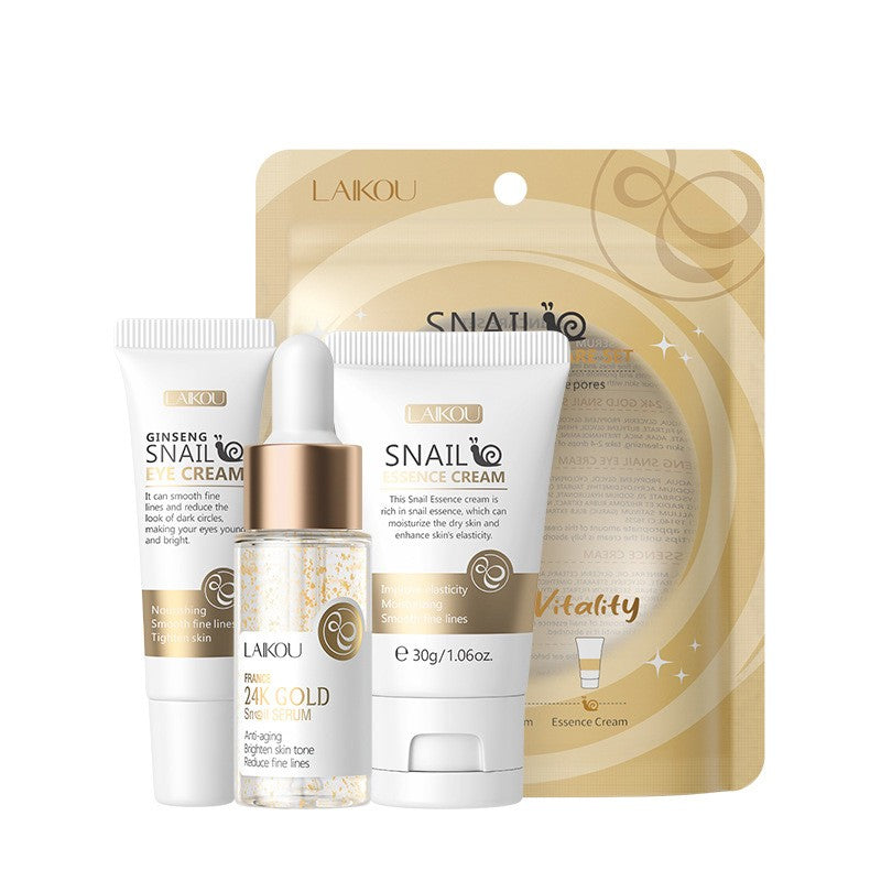 Kit SkinCare LAIKOU Vitamina C, 24K Golden e Sakura