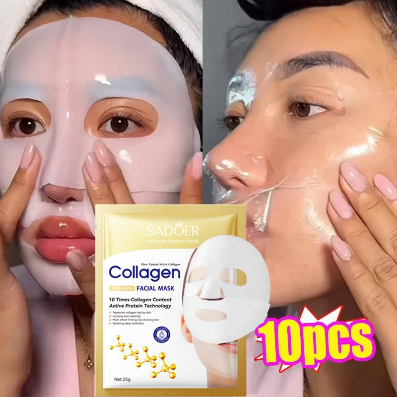 Máscara facial 10 unidades colágeno anti rugas