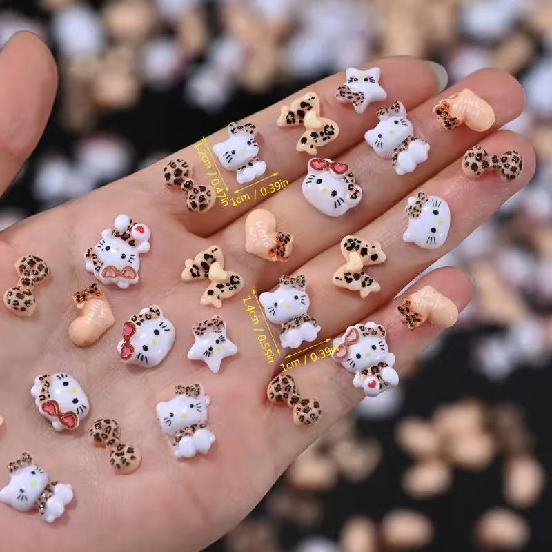 Pacote decoração de unha com 50 peças Sanrio Hello Kitty