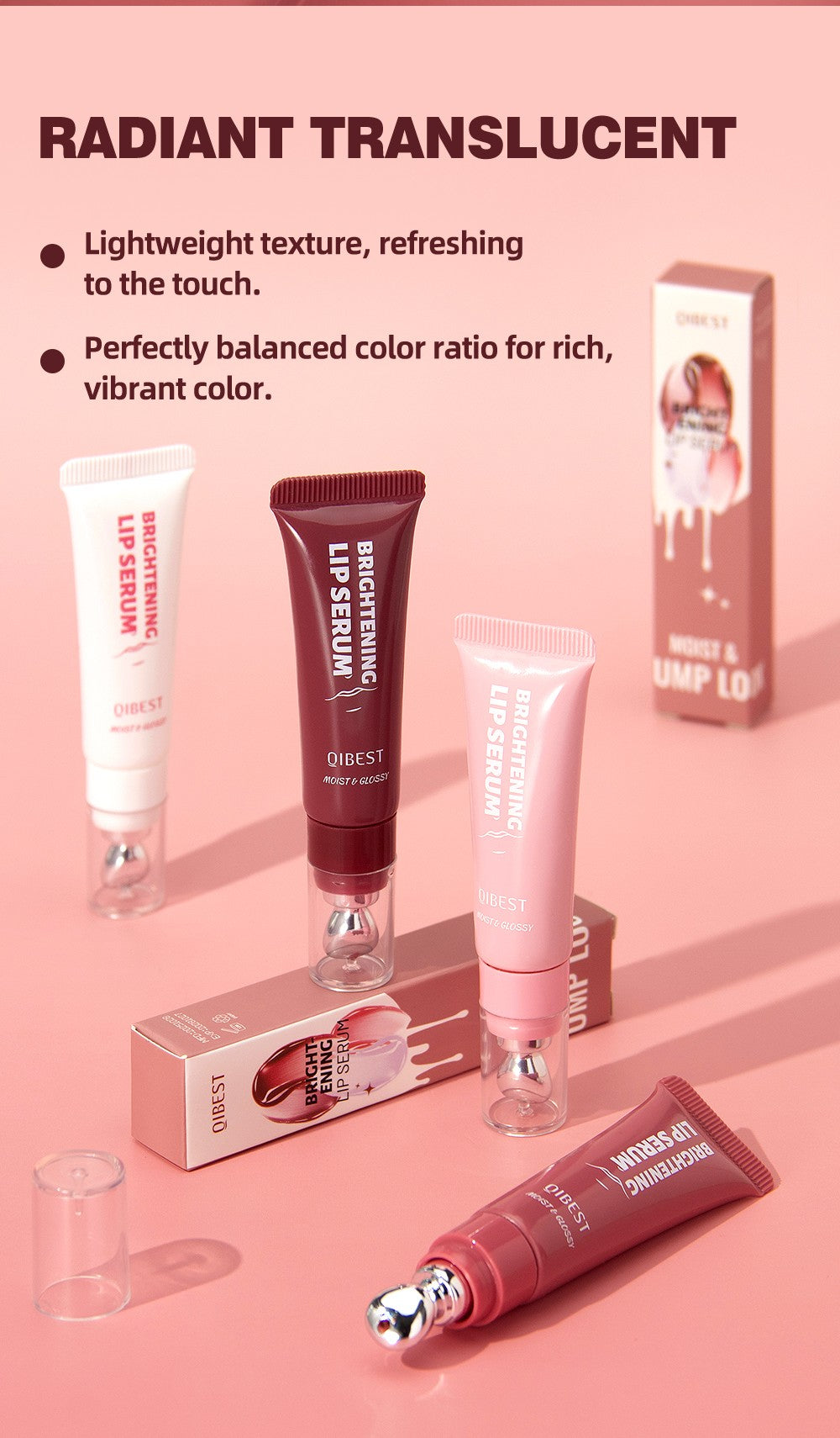 Lipgloss hidratante Qibest