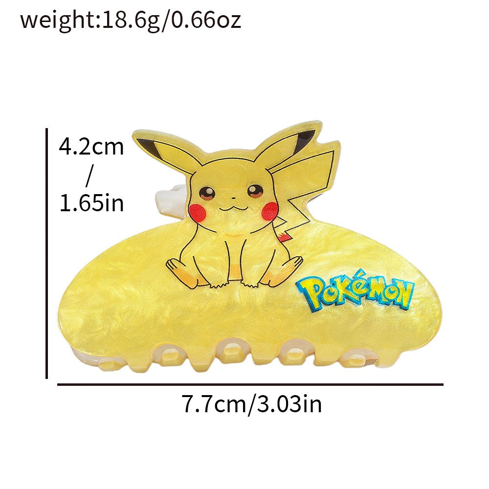1PC/7PCS Presilhas de cabelo Pokémon fofas de desenho animado, acessórios de cab