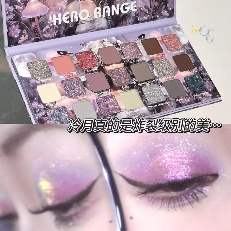 Paleta de sombras com 21 cores Hero Range