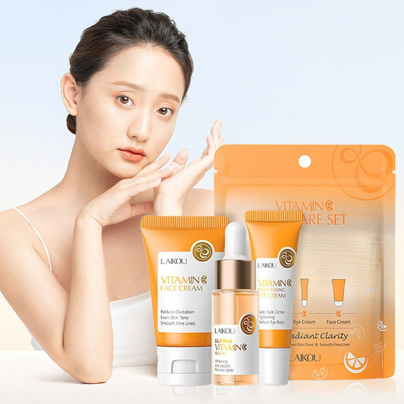 Kit SkinCare LAIKOU Vitamina C, 24K Golden e Sakura