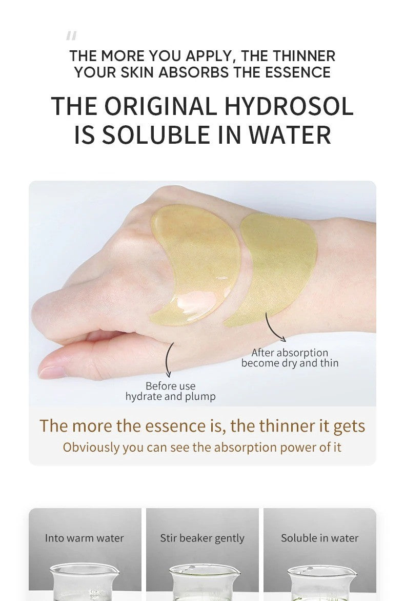 Pads de abacate e ouro para olheiras 60/120 pçs