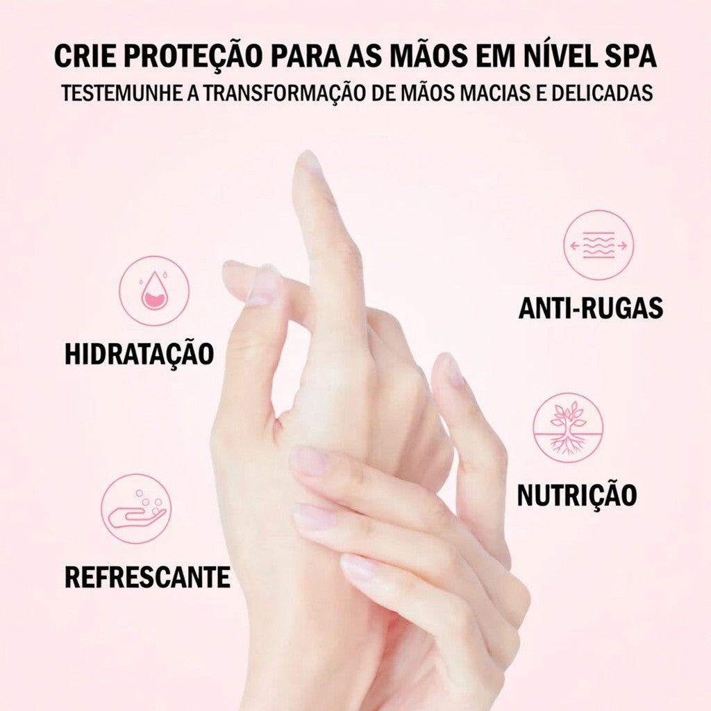 KIT 10pcs creme hidratante para as mãos frutas