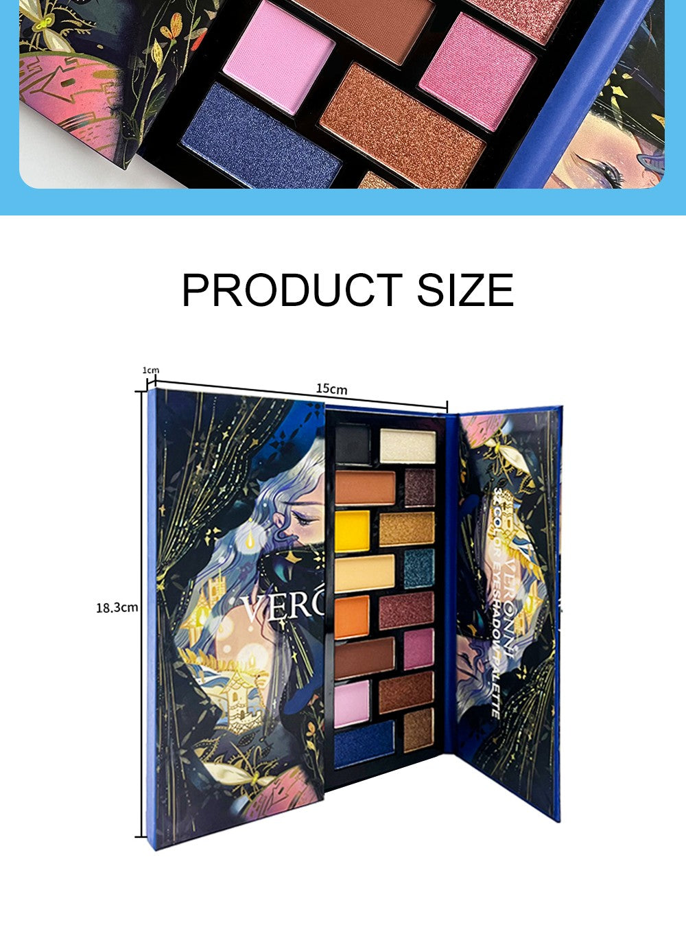 Paleta de sombras de 32 cores Veronni