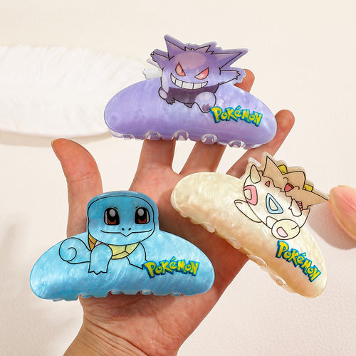 1PC/7PCS Presilhas de cabelo Pokémon fofas de desenho animado, acessórios de cab