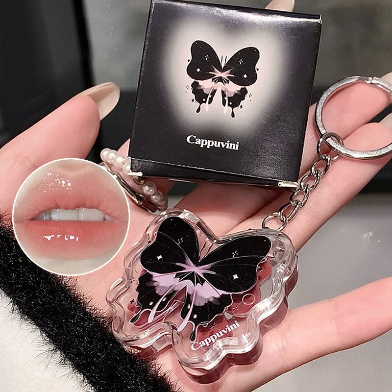 Lip gloss chaveiro de borboleta