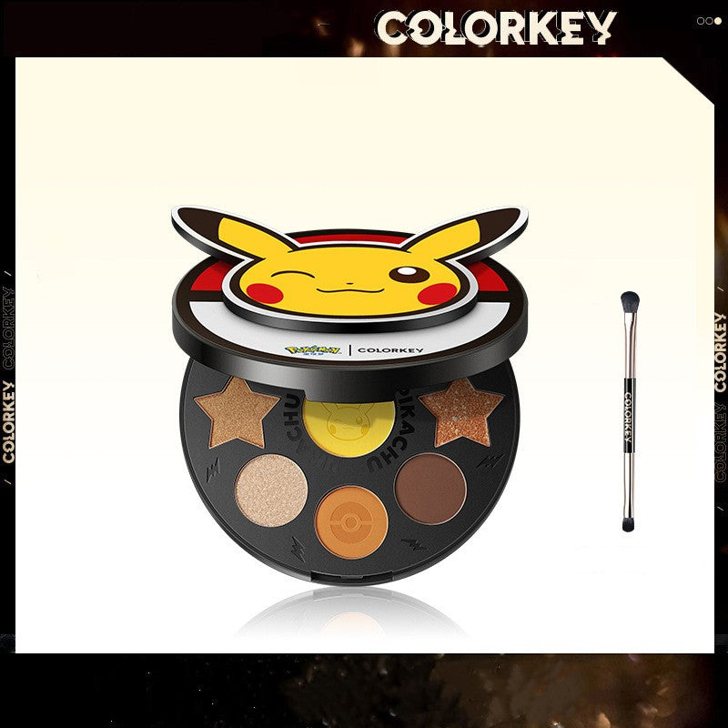 Paleta de sombras Pikachu 9 cores COLORKEY