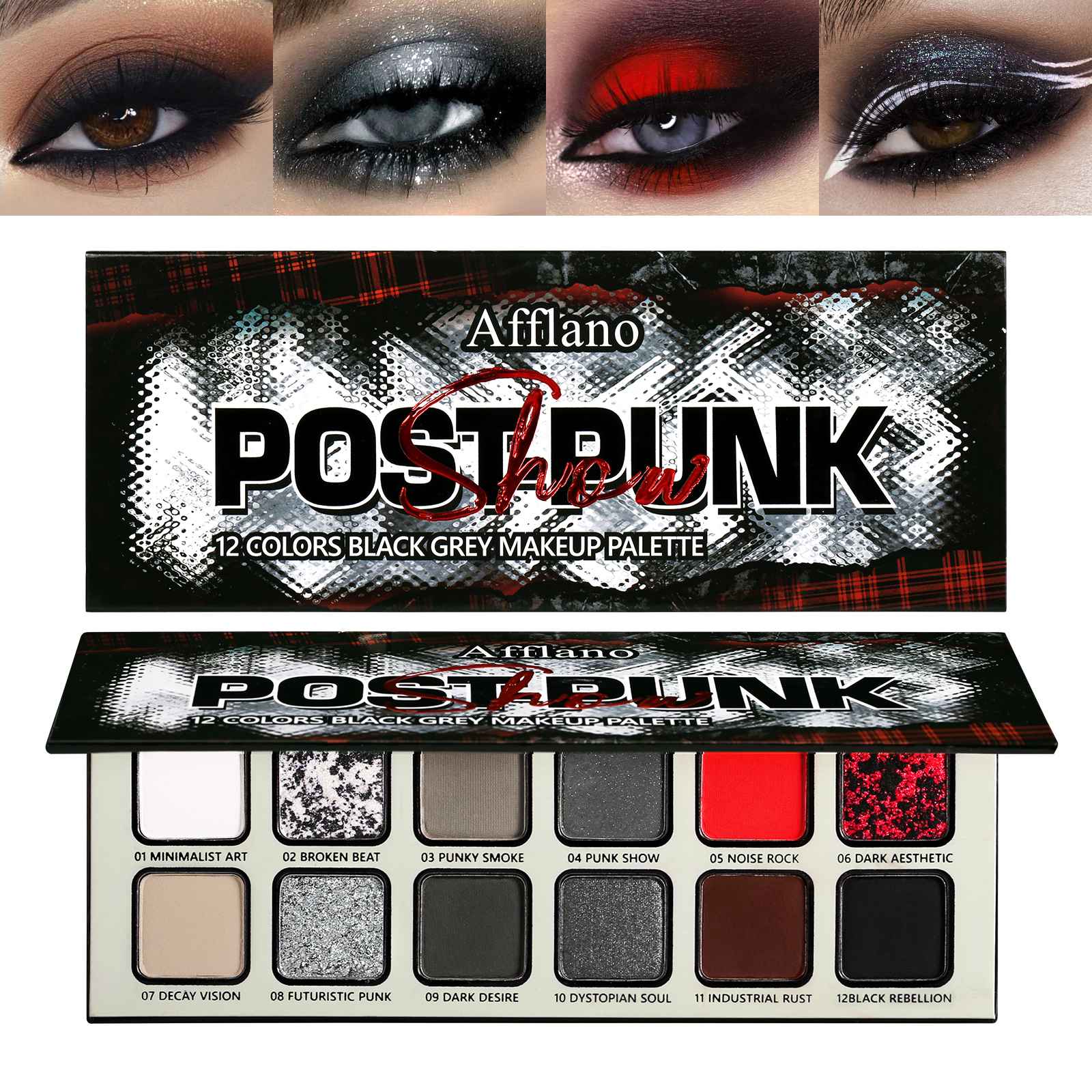 Paleta de sombras Goth PostPunk