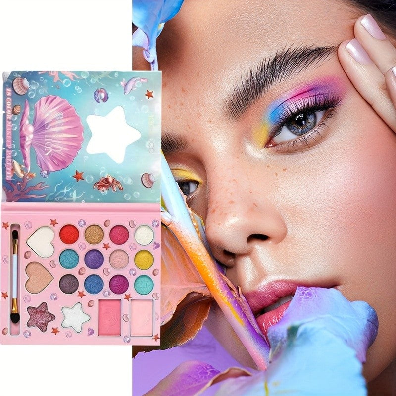 Paleta de maquiagem concha 18 sombras