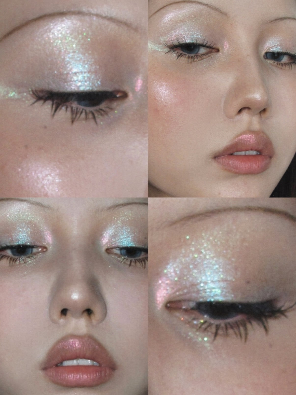 Paleta de sombra perolado cremoso