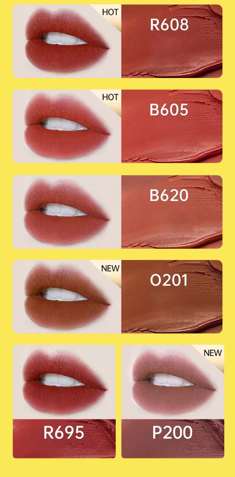 Conjunto 6 Batons Matte e Gloss Pikachu COLORKEY