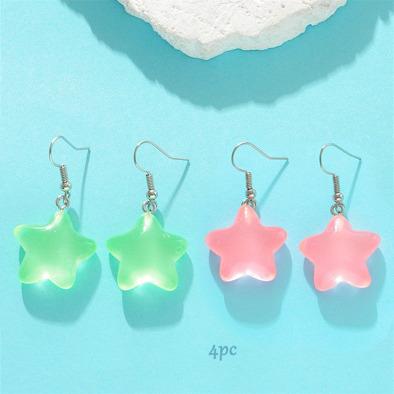 Brincos Estrelas Reluzentes