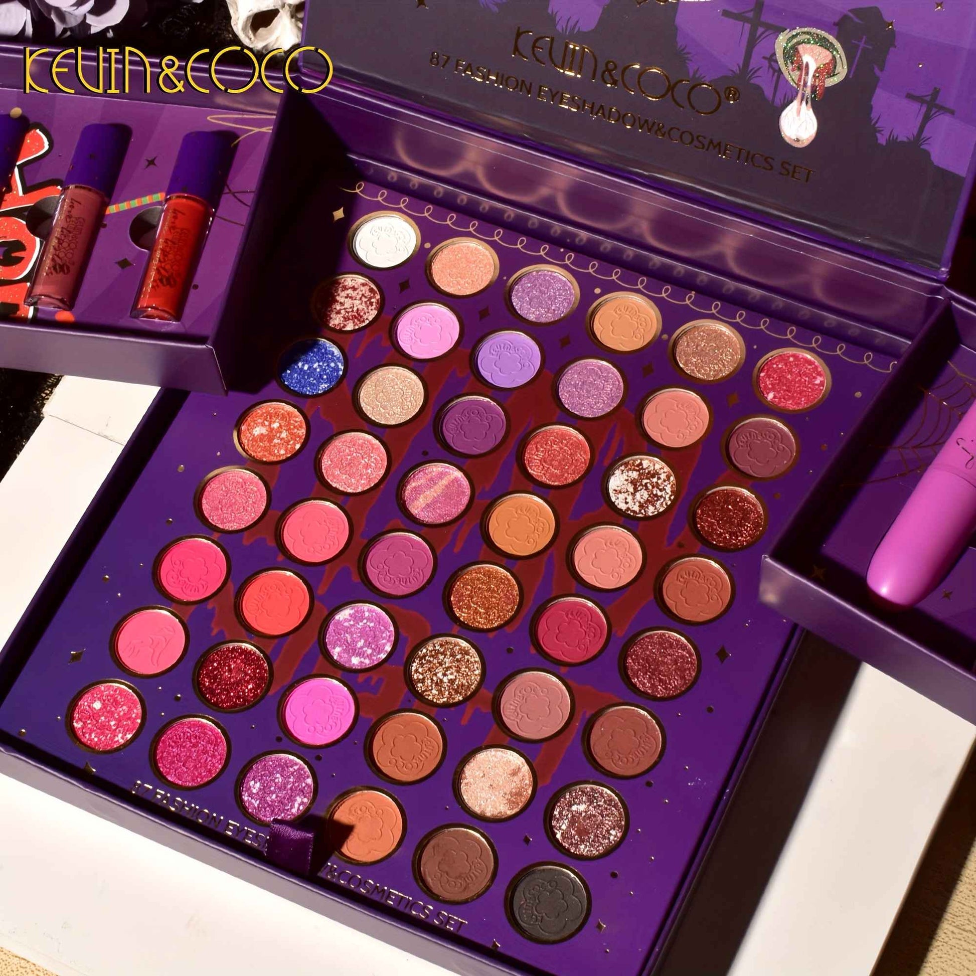 ConjuntoNoiva Cadáver sombra, gloss e batom com 87 cores