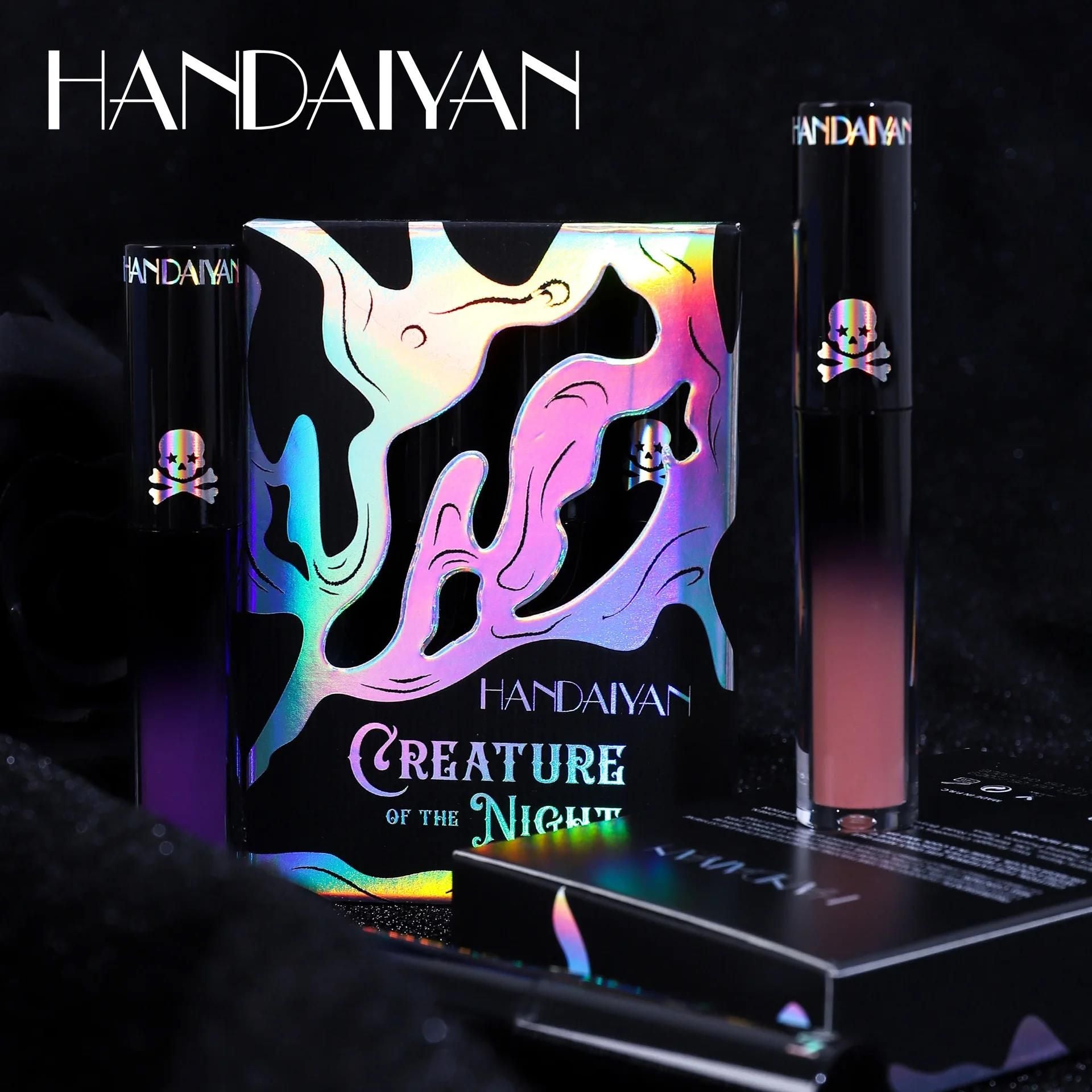 Batom colorido metálico