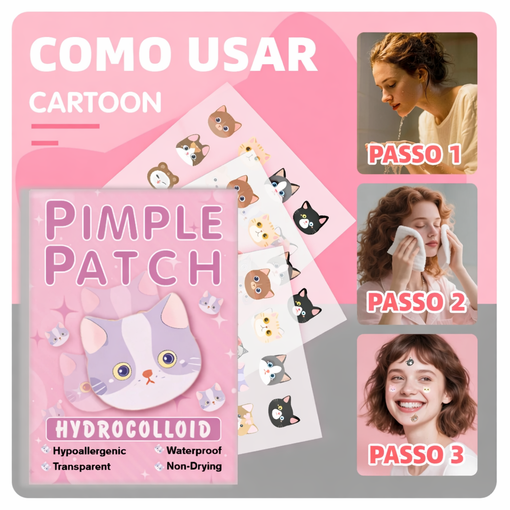 Adesivo para acne de bichinhos 100/600/700 peças