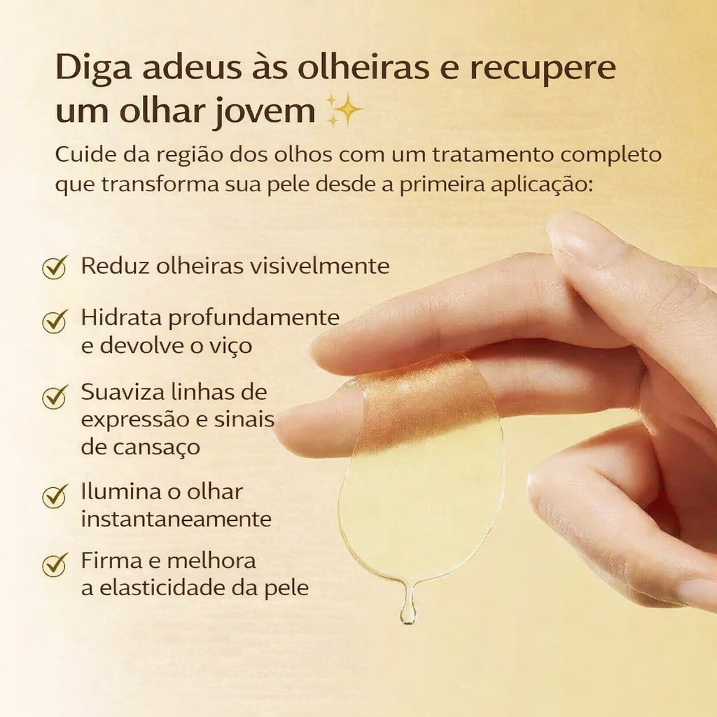 Pads de abacate e ouro para olheiras 60/120 pçs