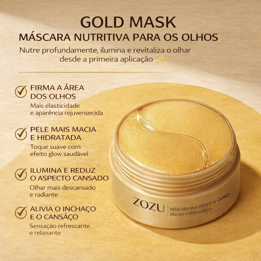 Pads de abacate e ouro para olheiras 60/120 pçs