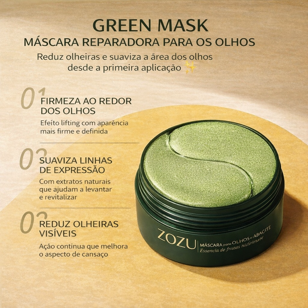 Pads de abacate e ouro para olheiras 60/120 pçs