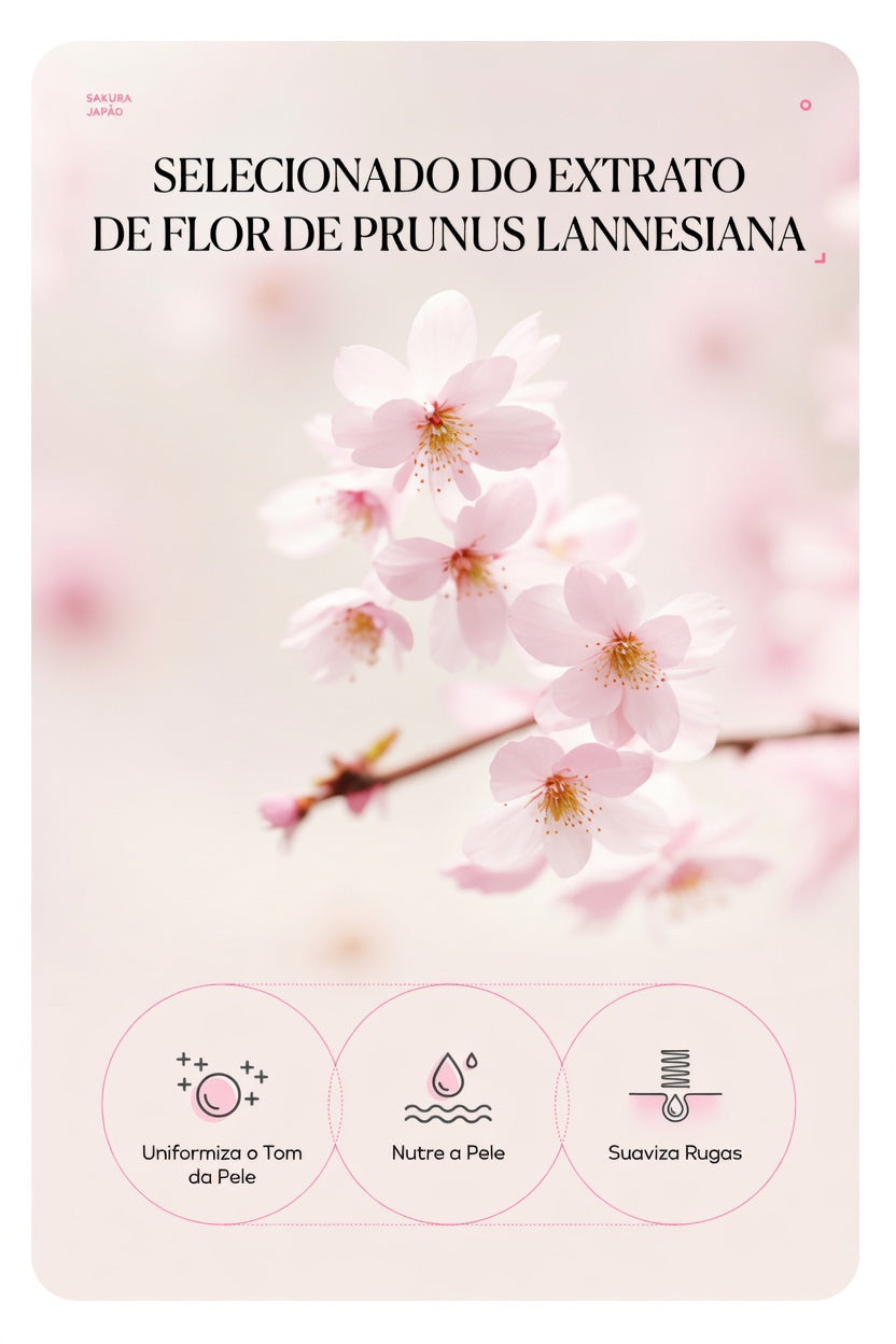 Máscara Facial Peeling Anti Rugas e Clareamento Sakura LAIKOU