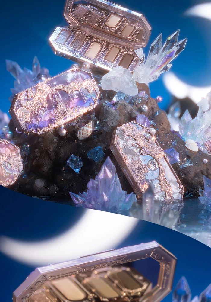 Paleta de sombra sereia delicada brilho Flower Knows