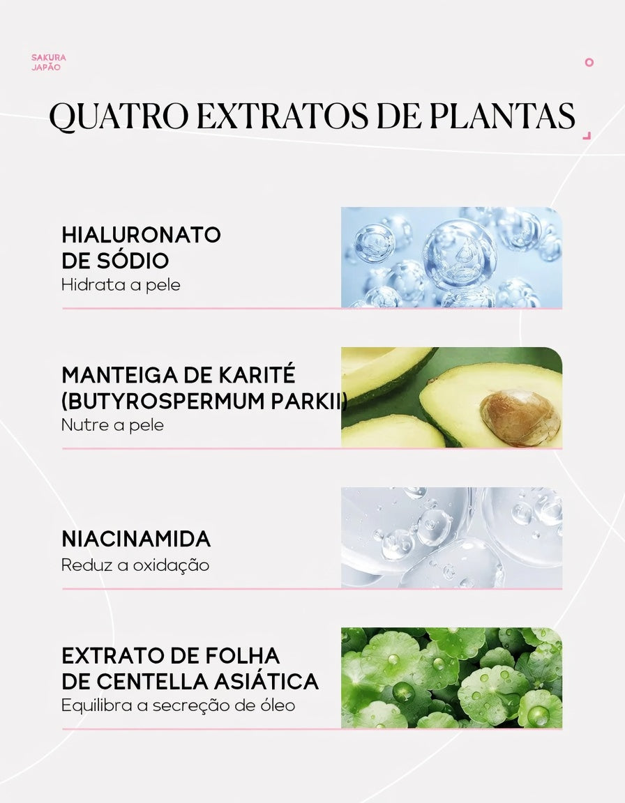 Máscara Facial Peeling Anti Rugas e Clareamento Sakura LAIKOU