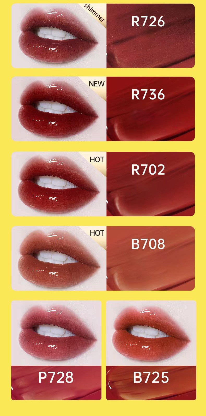 Conjunto 6 Batons Matte e Gloss Pikachu COLORKEY