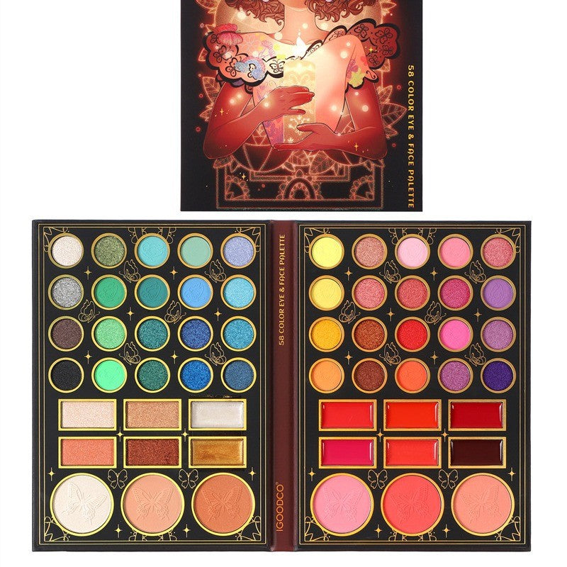 Paleta de sombras profissionais de 58 núcleos