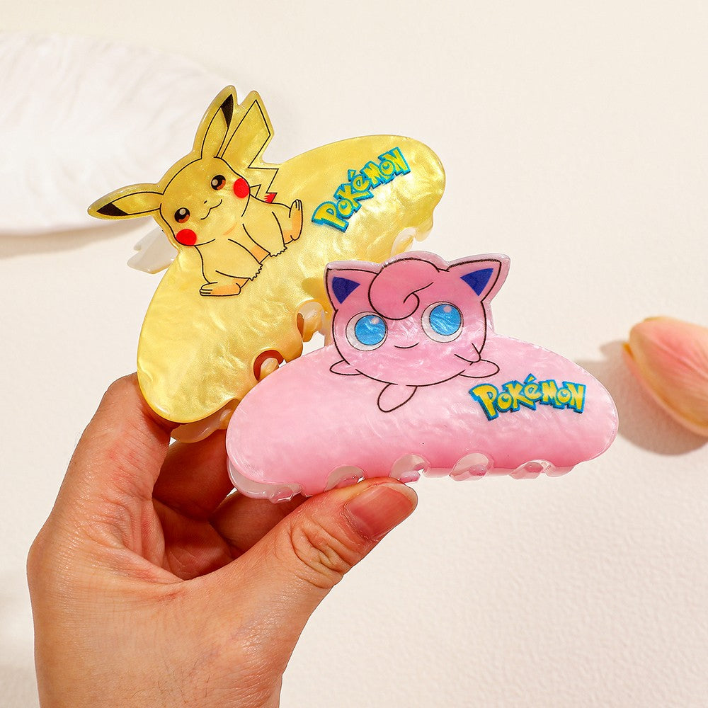 1PC/7PCS Presilhas de cabelo Pokémon fofas de desenho animado, acessórios de cab