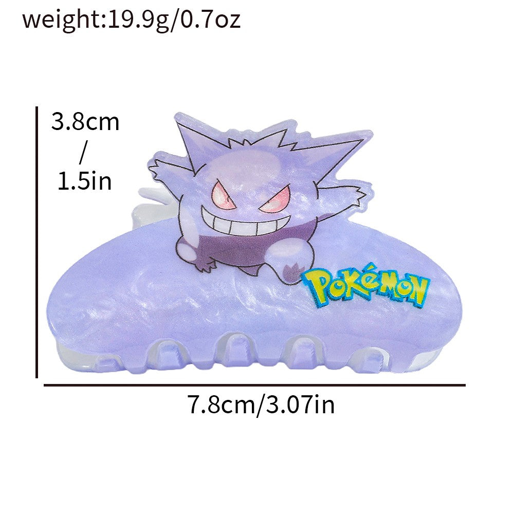 1PC/7PCS Presilhas de cabelo Pokémon fofas de desenho animado, acessórios de cab