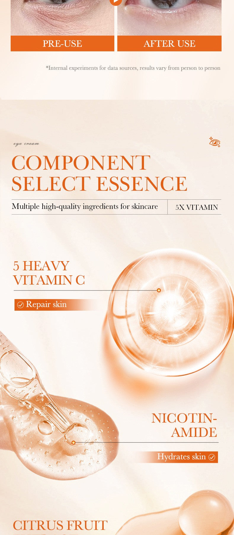 Creme vitamina c para os olhos anti olheiras