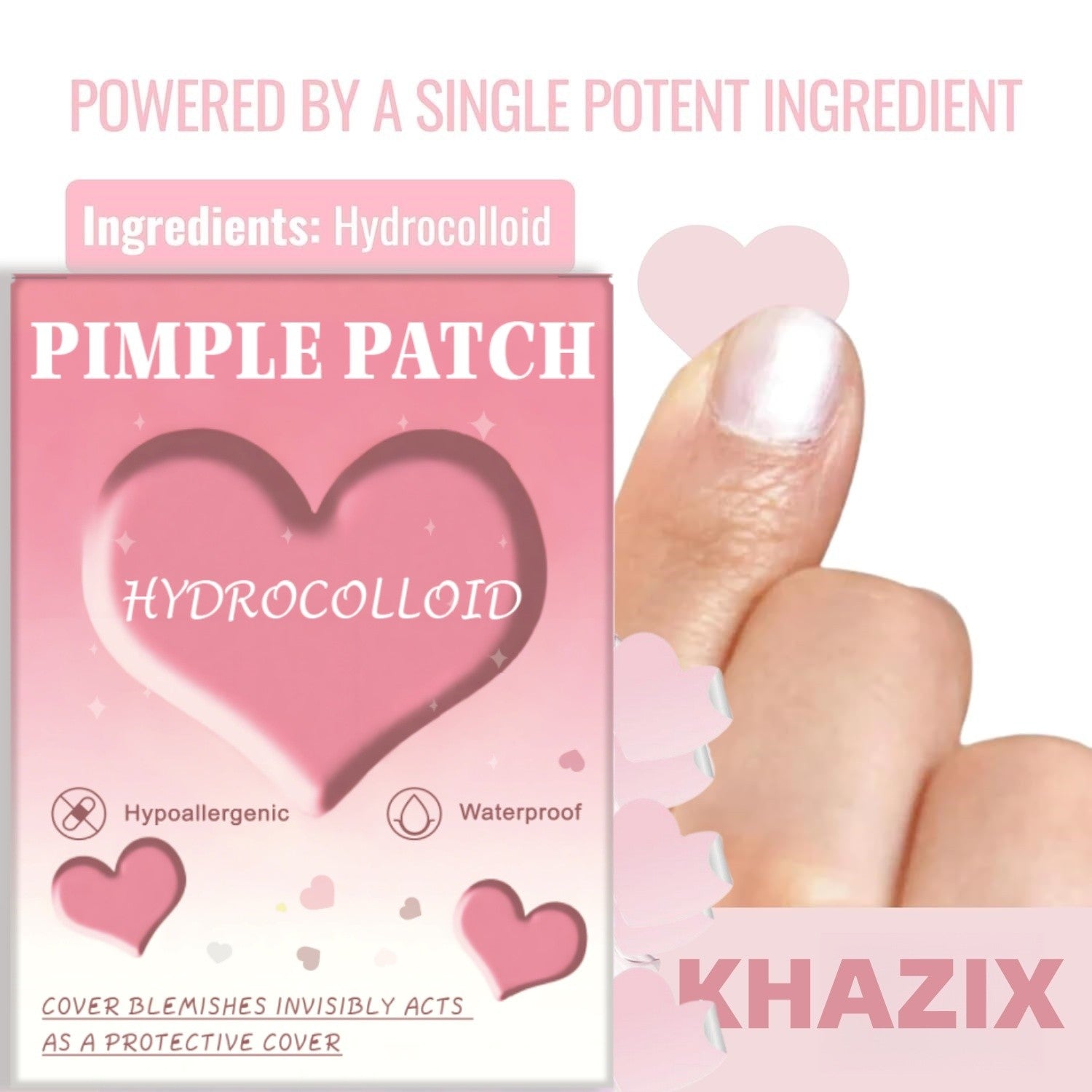 Adesivos de acne de coração 1260 peças