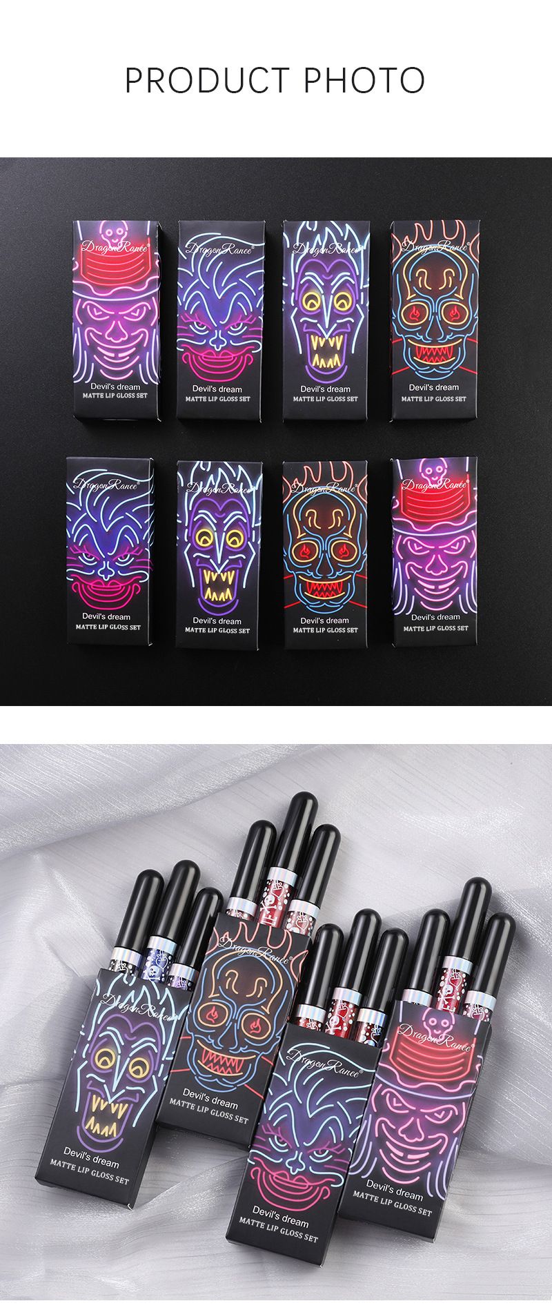 Gloss vilões kit com 3