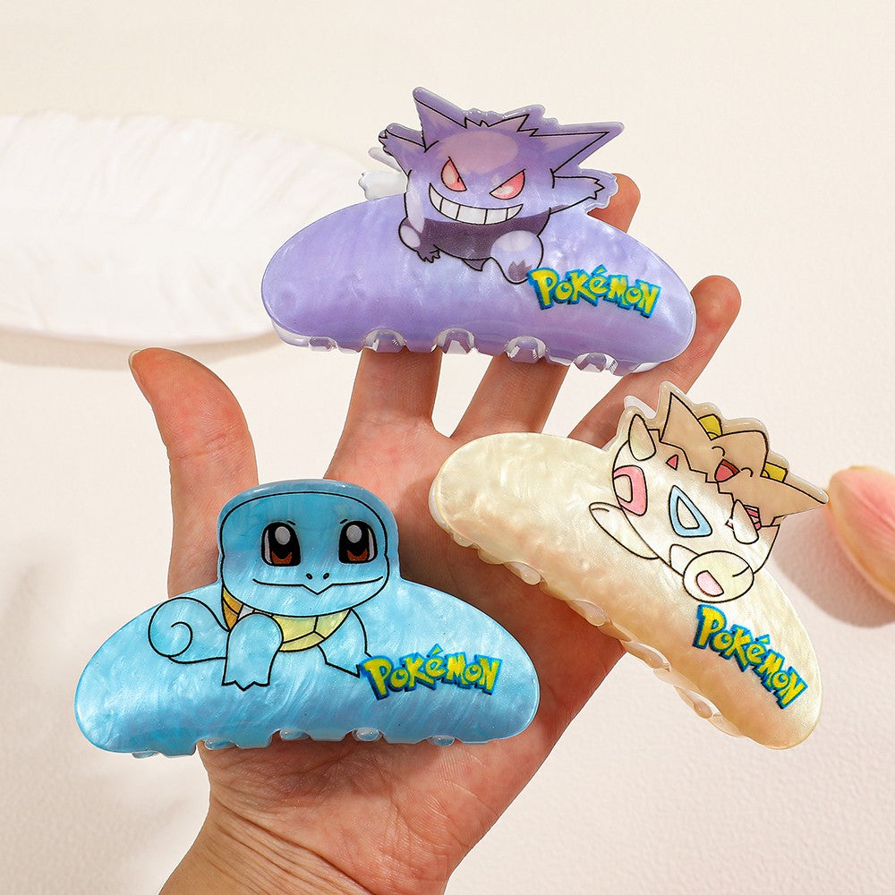 1PC/7PCS Presilhas de cabelo Pokémon fofas de desenho animado, acessórios de cab