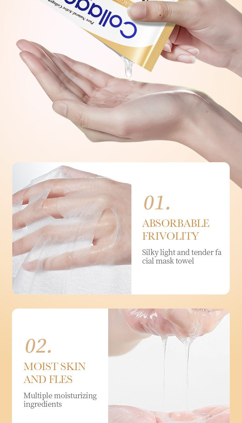 Máscara facial 10 unidades colágeno anti rugas