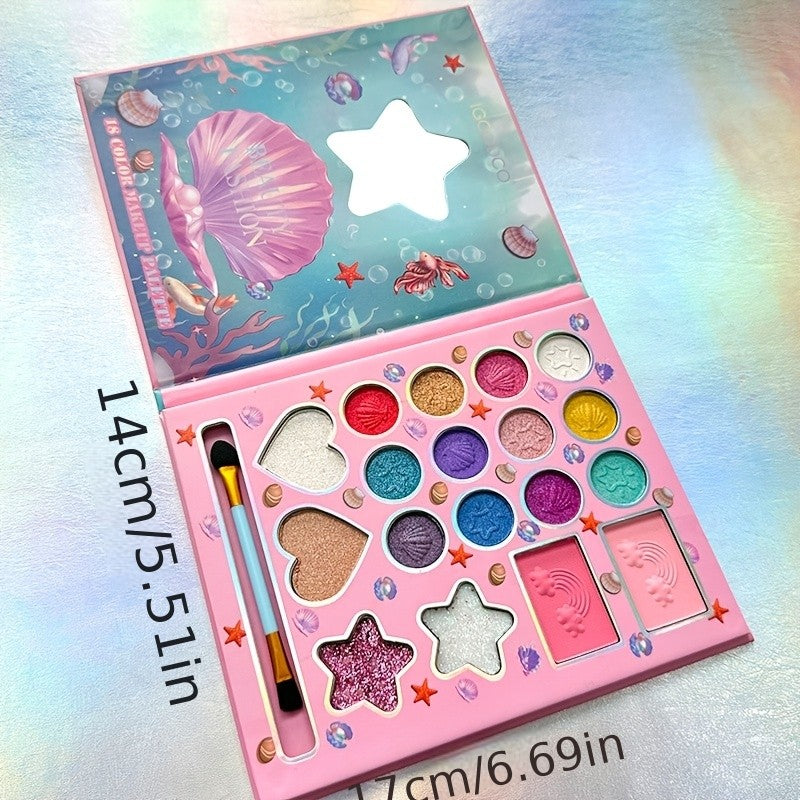 Paleta de maquiagem concha 18 sombras