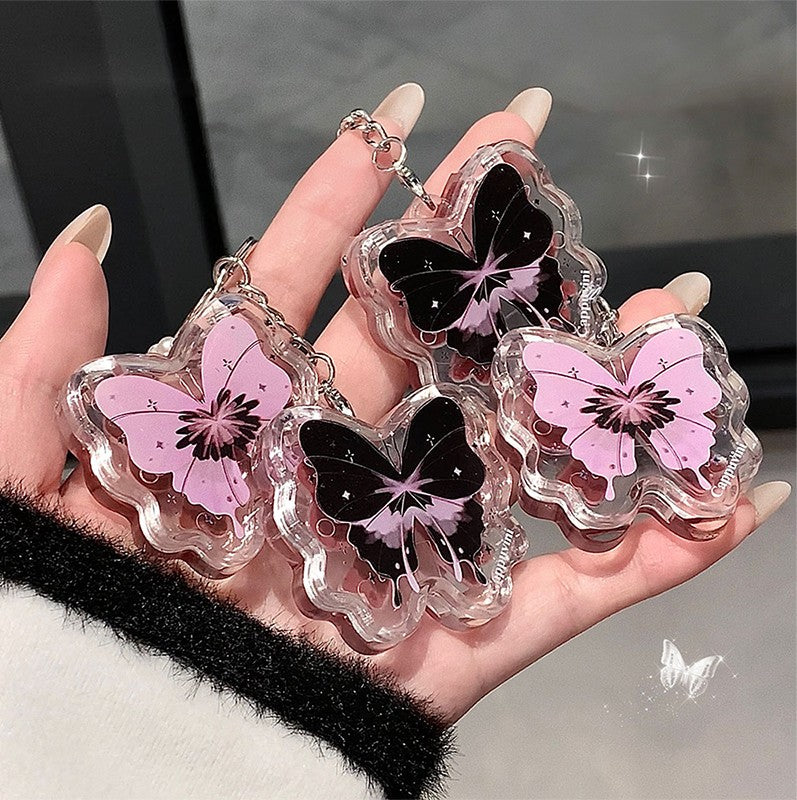 Lip gloss chaveiro de borboleta