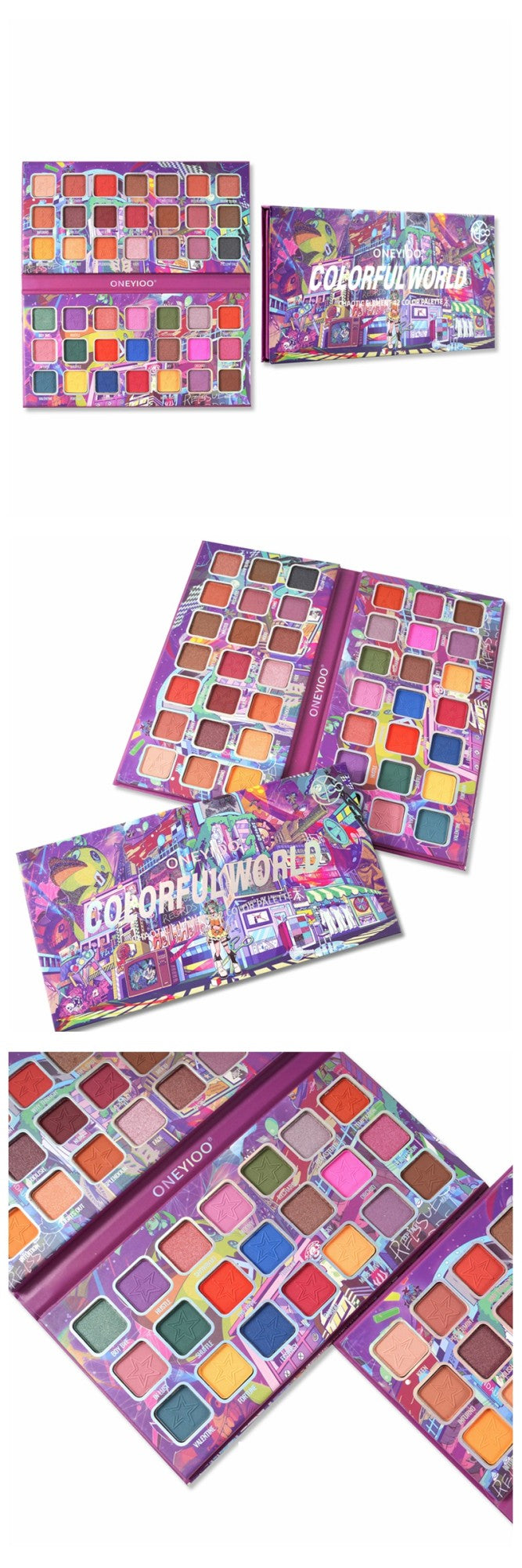 Paleta de sombras 15 a 46 cores ColorfulWorld