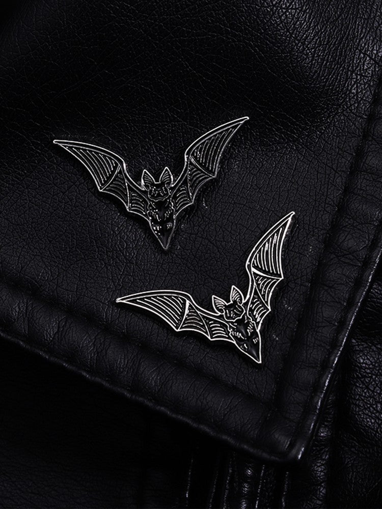 2 peças broche gótico vampiro morcego